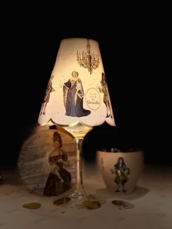 2 Abat-jour de papier pour verres à pied 