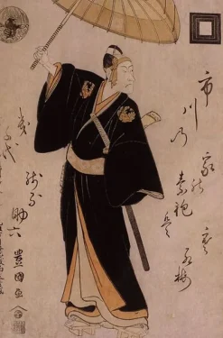 Acteur de kabuki ; l'acteur Ichikawa Danjûrô VI, dans le rôle de Sukeroku (panneaux aluminium)