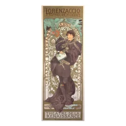 Affiche Alphonse Mucha - Lorenzaccio. Sarah Bernhardt, 1896 - 26 x 70 cm