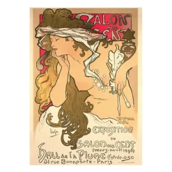 Best Affiche Alphonse Mucha - Salon des Cent, 1896 - 50x70 cm Affiches Et Reproductions