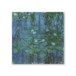 Discount Affiche Claude Monet - Nymphéas bleus, entre 1916 et 1919 - 60x60cm Affiches Et Reproductions