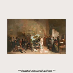 Sale Affiche L'atelier du peintre (Gustave Courbet) de Karlotta Freier - Kiblind Affiches Et Reproductions