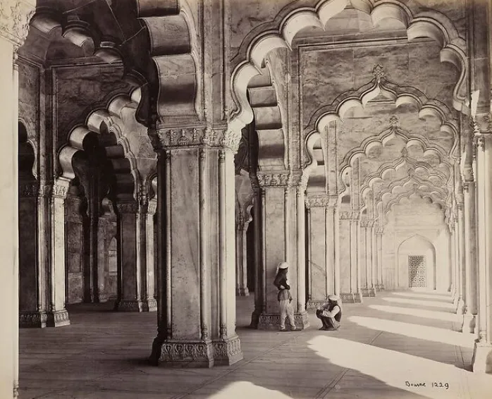 Agra. Mosquée de la Perle (Moti Masjid), 1863-1870 (panneaux aluminium)