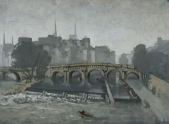 Album des vues de Paris, le pont Neuf et l'île de la Cité (toiles encadrées)