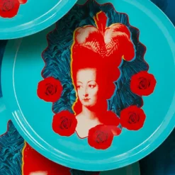 New Assiette murale Marie-Antoinette Pop Bleu ciel - ⌀ 22 cm Design|Art De La Maison