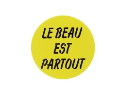 Outlet Badge Fernand Léger - Le beau est partout - Jaune Pin'S