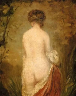 Clearance Baigneuse debout, vue de dos (toiles sans cadre) Toiles Sans Cadre|Affiches D'Art Encadrées