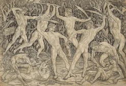 Bataille de dix hommes nus (panneaux aluminium)