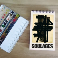 Outlet Bloc croquis Pierre Soulages - Gouache sur papier, 1952 Cahiers Et Carnets