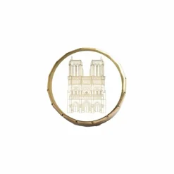 Best Boîte de bonbons à la menthe forte - Notre-Dame de Paris Dorée sur fond blanc Alimentaire