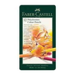 Boîte de 12 crayons de couleur Polychromos - Faber-Castell
