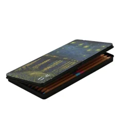 Sale Boîte de 12 crayons de couleurs duo Vincent van Gogh - La nuit étoilée Papeterie Jeunesse