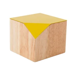 Boîte de rangement en coupe Jaune