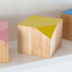 Boîte de rangement en coupe Jaune