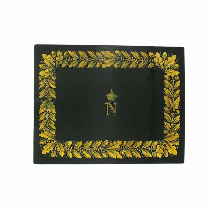 Hot Boîte en bois laqué verte - Napoléon Emblèmes Art De La Maison