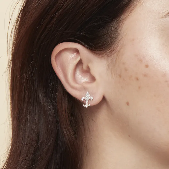 Boucles d'oreilles Clips Fleur de Lys