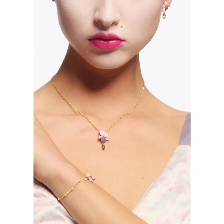 Online Boucles d'oreilles dormeuses Violette - Les Néréides Boucles D'Oreilles