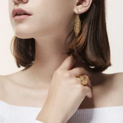 Boucles d'oreilles Feuille de laurier