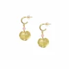 Boucles d'oreilles Nymphéa Perle de quartz rose - Les Cleias