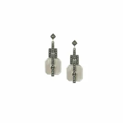 Boucles d'oreilles Rosine Nacre - La Metrop Compagnie