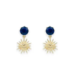 Boucles d'oreilles Soleil Dormeuses - Les Néréides Boucles D'Oreilles
