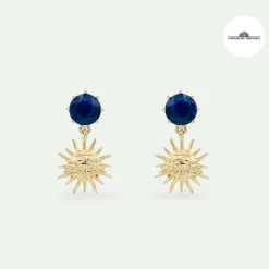 Hot Boucles d'oreilles Soleil à tiges - Les Néréides Boucles D'Oreilles