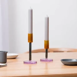 Outlet Bougeoir en verre Fumé / ambre Design|Art De La Maison