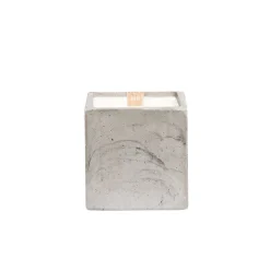 Bougie Cube - Béton Gris 250g