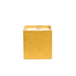 Discount Bougie Cube - Béton Jaune - Fleur d'oranger Art De La Maison