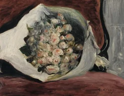 Bouquet dans une loge (toiles sur châssis)