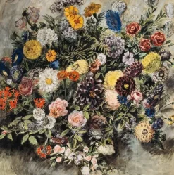 Bouquet de fleurs (panneaux aluminium)
