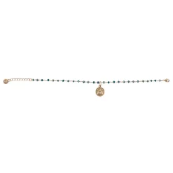 Bracelet Abeille - Bleu canard