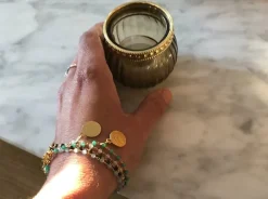 Bracelet Abeille - Bleu dragée