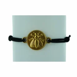 Bracelet cordon ajustable Abeille