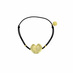 Online Bracelet cordon avec Nymphéa doré - Les Cleias Bracelets