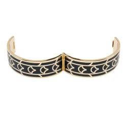 Bracelet jonc Art nouveau Bleu