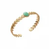 New Bracelet jonc Feuilles de laurier Bracelets