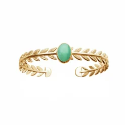 New Bracelet jonc Feuilles de laurier Bracelets