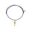 Online Bracelet élastique avec charm Égyptien - Croix de Vie - Bleu Bracelets
