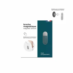 Broche magnétique oblongue argentée - Tout simplement, Broches