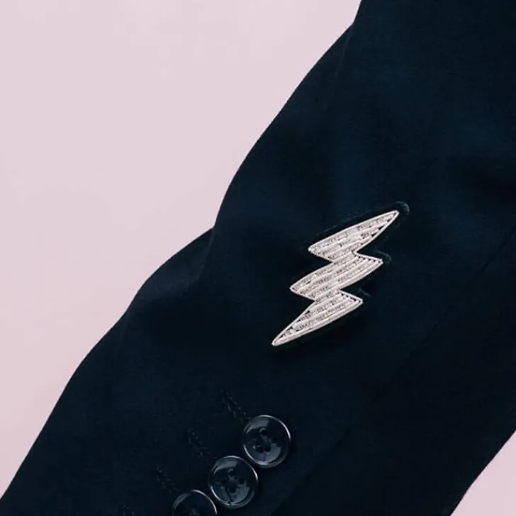 Sale Broche Petit éclair Argent - Macon & Lesquoy Broches