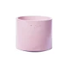 Cache-pot XXL - Béton Rose pastel