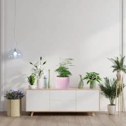 Cache-pot XXL - Béton Rose pastel