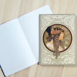 New Cahier Alphonse Mucha - Tête byzantine : brune, 1897 Cahiers Et Carnets