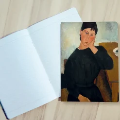 Cahier Amedeo Modigliani - Elvire assise, accoudée à une table, 1919