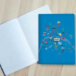 Cahier Antoine Corbineau - Plan de Paris illustré