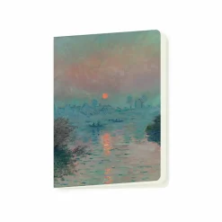 Cahier Claude Monet - Soleil couchant sur la Seine à Lavacourt, effet d'hiver, 1880