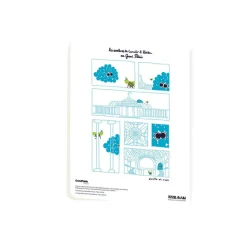 Discount Cahier à dessin + stickers - Cumulo & Réséda Bleu - Grand Palais Papeterie Jeunesse
