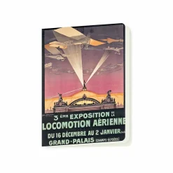 Cahier Georges S. Dorival - Affiche publicitaire pour le troisième Salon de l'aviation au Grand Palais, 1911
