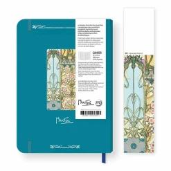 Cahier à élastique Alphonse Mucha - Documents décoratifs bleus (Planche n°30)